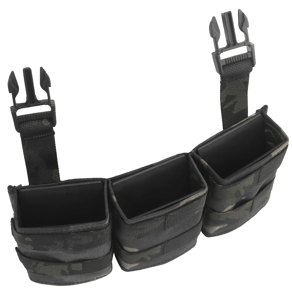 Bolsa de inserción de Triple revista táctica militar Airsoft FAST 7,62 AK47 (mediana) para LV119 FSCK AVS FCPC chaleco de caza Paintball - imagen 3