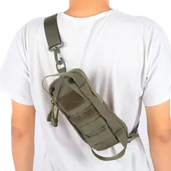 Bolso táctico de pecho para hombre, mochila militar impermeable para el hombro, ideal para senderismo, Camping, caza, Trekking y viajes