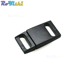 Hebilla de plástico negra para paracord y correas tácticas MOLLE