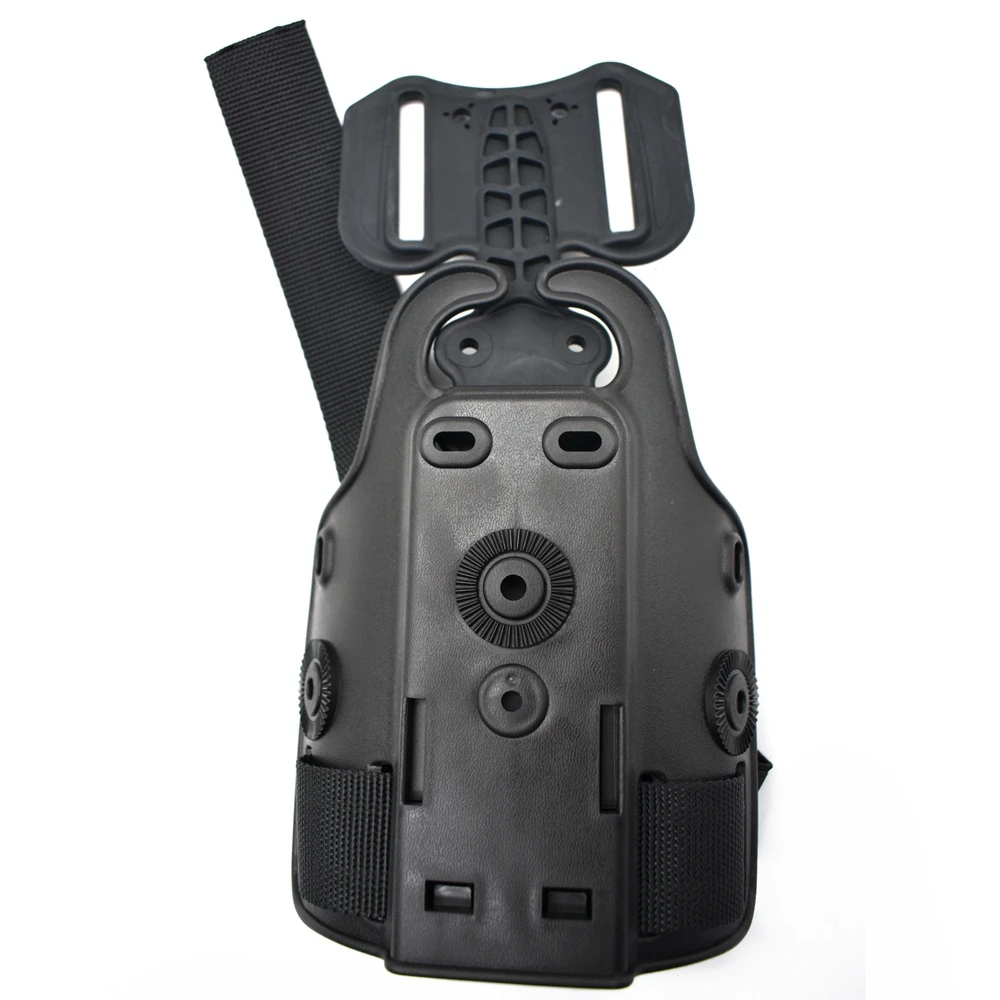 Plataforma táctica con forma de pierna, Panel Universal con funda para pierna caída para Glock 17 19 Beretta M9 Colt 1911 P226, negro, accesorio de caza - imagen 2