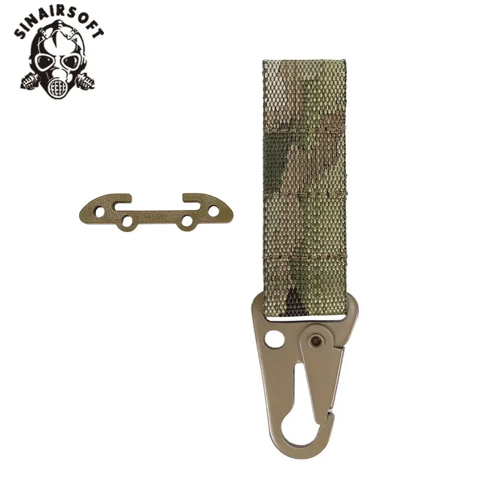 Equipo táctico Molle choque gancho Molle cinturón Clip con montaje en T cinturón de batalla accesorios para guantes llaveros chaleco de caza equipo - imagen 4