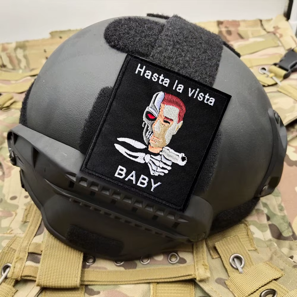 Parche táctico bordado Terminator con velcro gancho y bucle - imagen 5