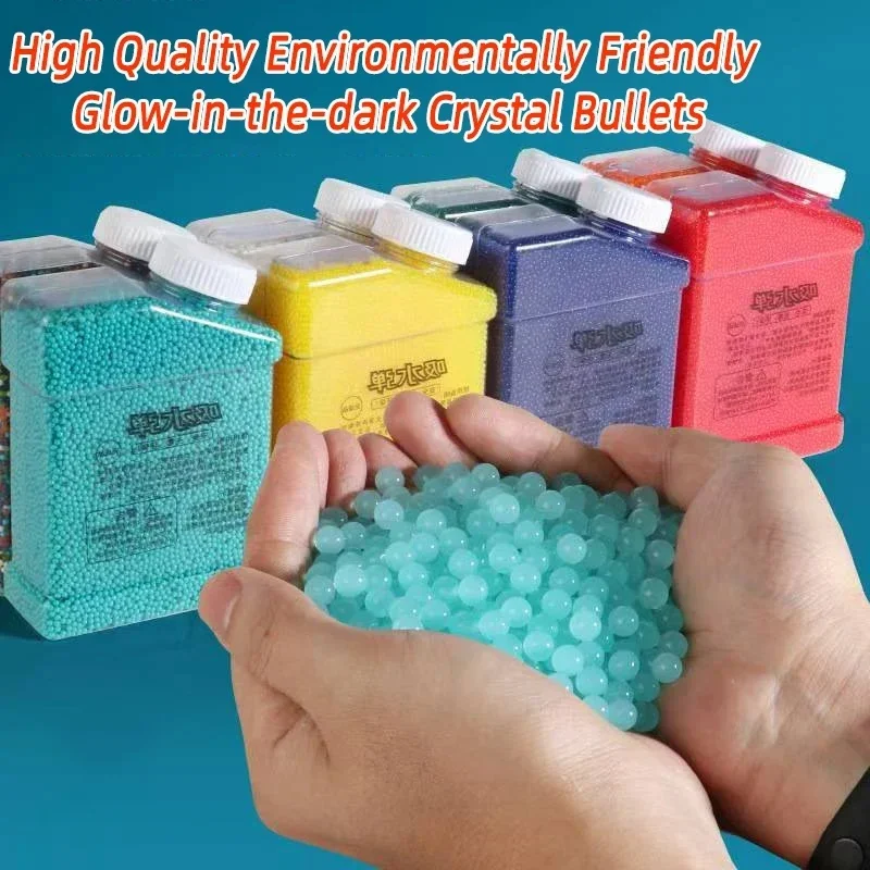 HOTHot 100000 7-8mm Blaster pistola de Gel munición para pistola Glock pistolas de juguete cuentas de bolas de agua Ak47 Gelblast M416 - imagen 2