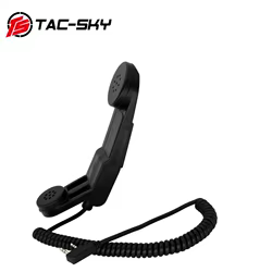 TAC-SKY PTT H250 PTT Walkie-Talkie Ptt El micrófono con altavoz de mano con enchufe K de 2 pines también se puede usar.