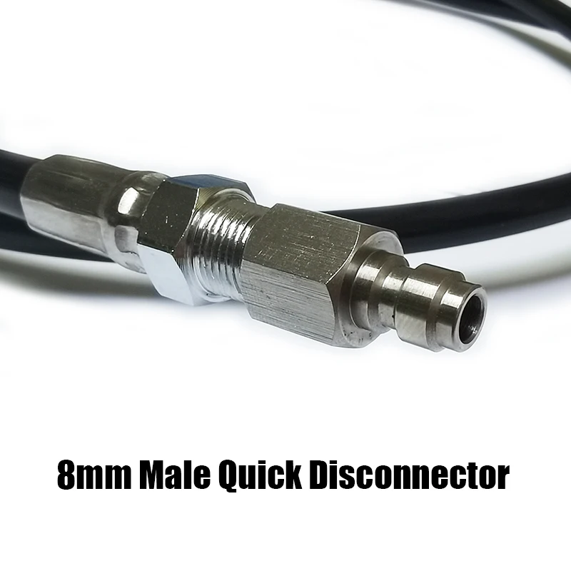 Manguera de carga HPA, extensión de tubo de microlínea larga, látigo de relleno remoto, extremo hembra y macho, Desconector Rápido de 8mm, nuevo - imagen 4