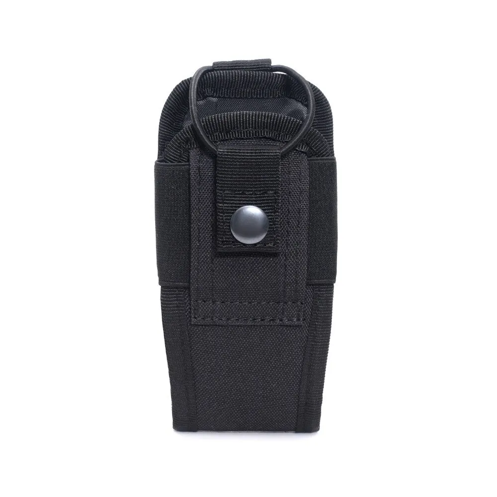Bolsa táctica para walkie-talkie 600D, bolsa negra Oxford Molle para Radio, soporte portátil para teléfono para deportes de caza al aire libre, funda para interfono - imagen 4