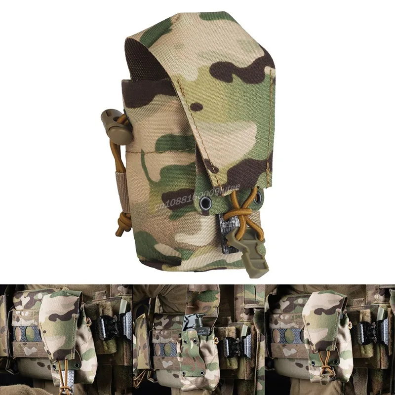 Bolsa táctica Banger de bolsillo silenciosa, bolsa de humo Flashbang, portador de placa FCPC, accesorios Molle, equipo de entrenamiento de tiro Airsoft - imagen 2