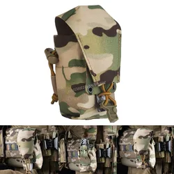 Bolsa táctica Banger de bolsillo silenciosa, bolsa de humo Flashbang, portador de placa FCPC, accesorios Molle, equipo de entrenamiento de tiro Airsoft