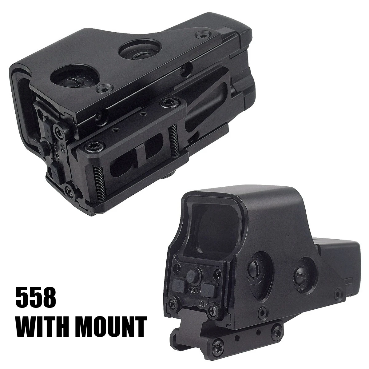 551 552 553 558 mira holográfica de punto rojo y verde FTC montaje de unidad de caza G43 G45 alcance 3X 5X lupa mira telescópica ajuste 20mm - imagen 3