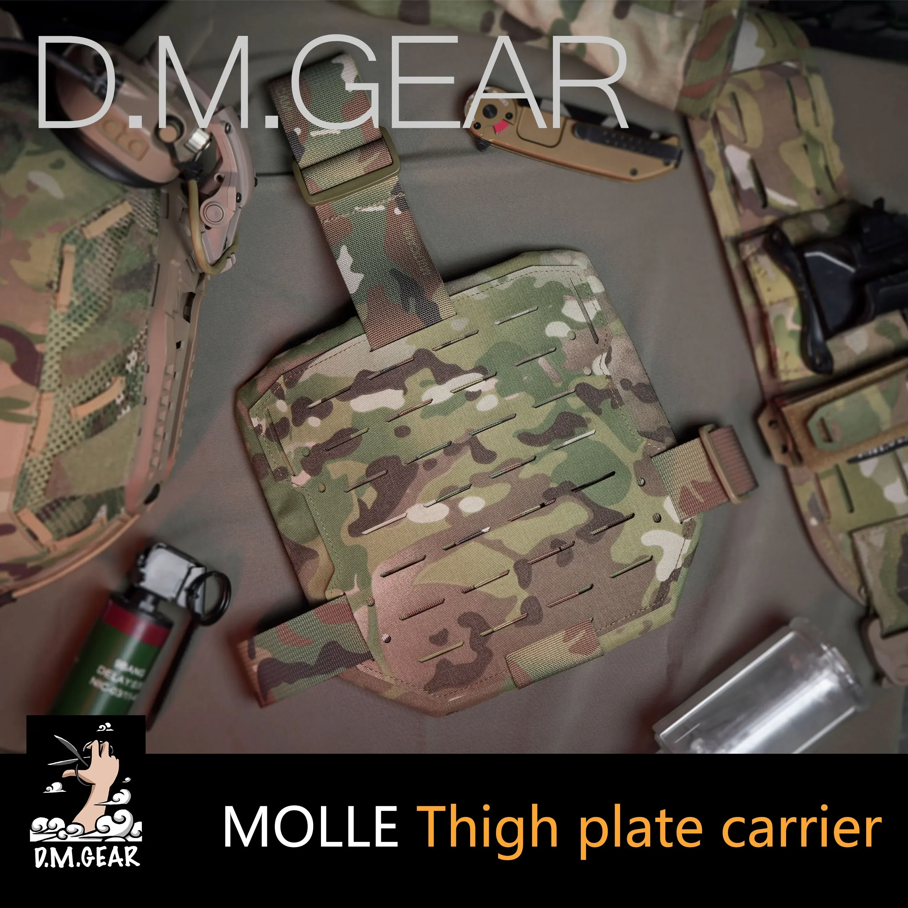 DMGear-funda táctica Molle para pistola, plataforma Mag, Protector de muslo, accesorios para Paintball Airsoft, deportes al aire libre - imagen 3