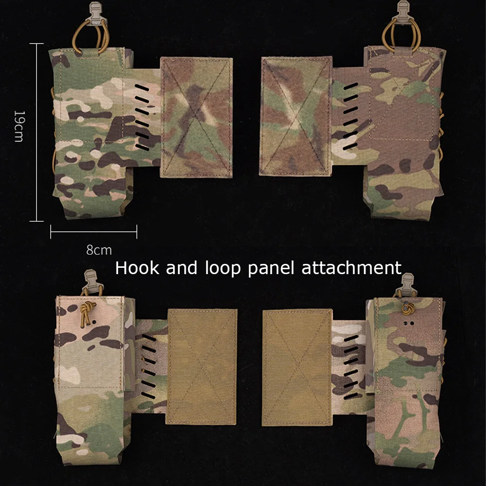 Bolsa de Radio táctica, aparejo de pecho, bolsa de ala de expansión, retención de cable de choque para Radio AN/PRC-148 AN/PRC-152 N/PRC-163 - imagen 2