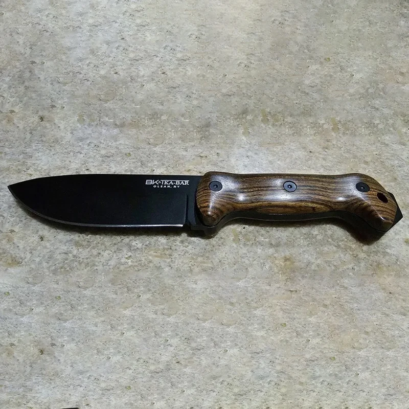 1 paar Natuurlijke Massief Houten Handgreep Schalen Patches Met Schroef Kits Voor Kabar BK2 BK9 Messen DIY Maken Accessoires onderdelen