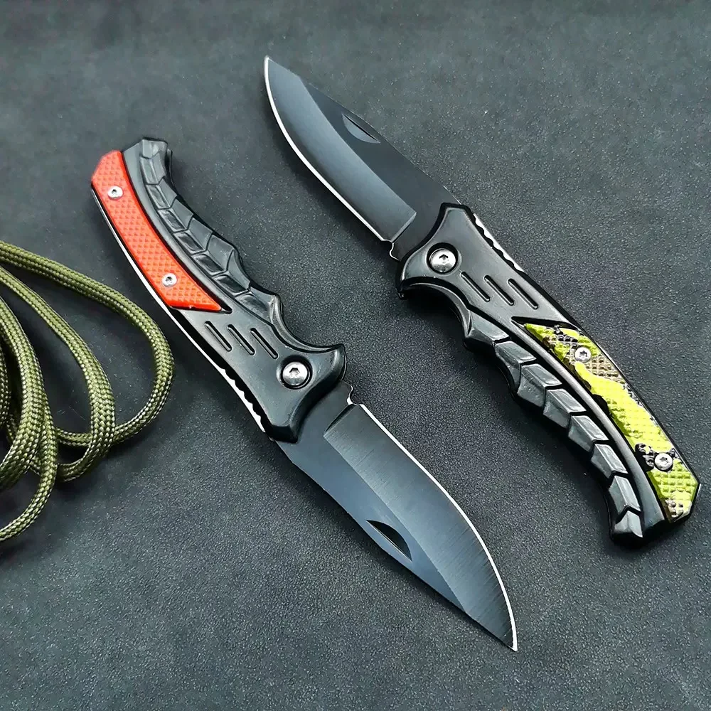 Cuchillo plegable acero inoxidable mango PP para pesca y camping - imagen 2