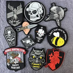Parche táctico PVC 3D calavera – Compatible MOLLE