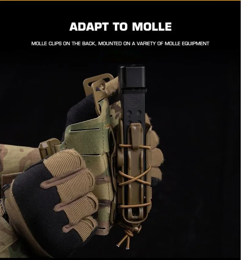 Bolsa para revistas de pistola todo terreno para GL 17 19 Beretta M9 liviana con múltiples opciones de color, equipo esencial para exteriores - imagen 5
