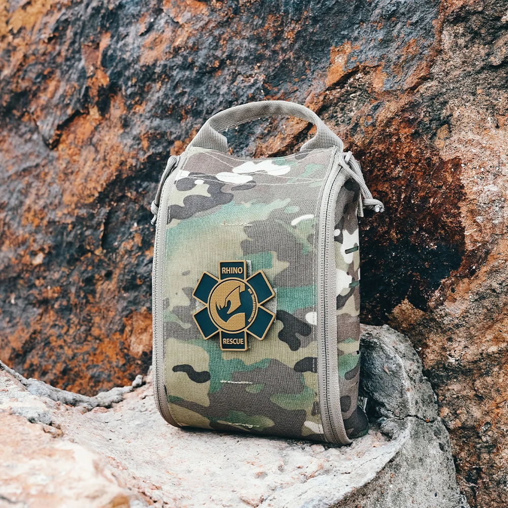Rhino Rescue IFAK bolsa vacía paquete táctico para acampar senderismo con múltiples bolsillos tácticos equipo al aire libre - imagen 4