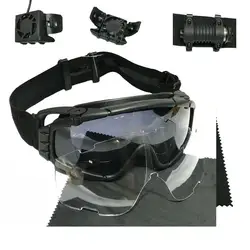 Gafas tácticas antivaho con ventilador – Visor antipolvo para casco