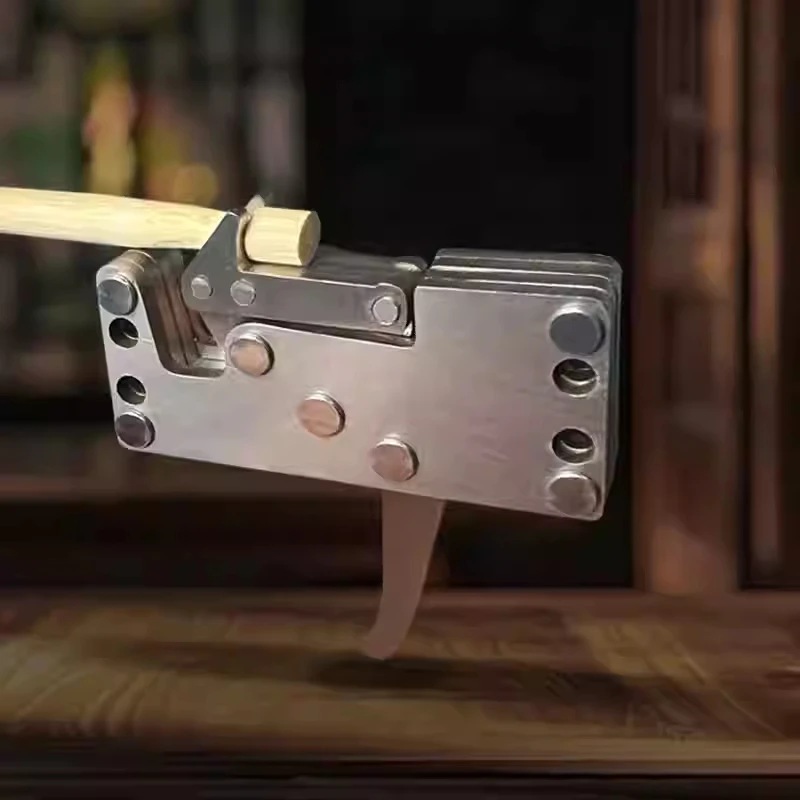 Mini garra de cuerda montada en adelante de doble mandíbula, ayuda de liberación de gatillo de bloqueo mecánico de acero inoxidable - imagen 5