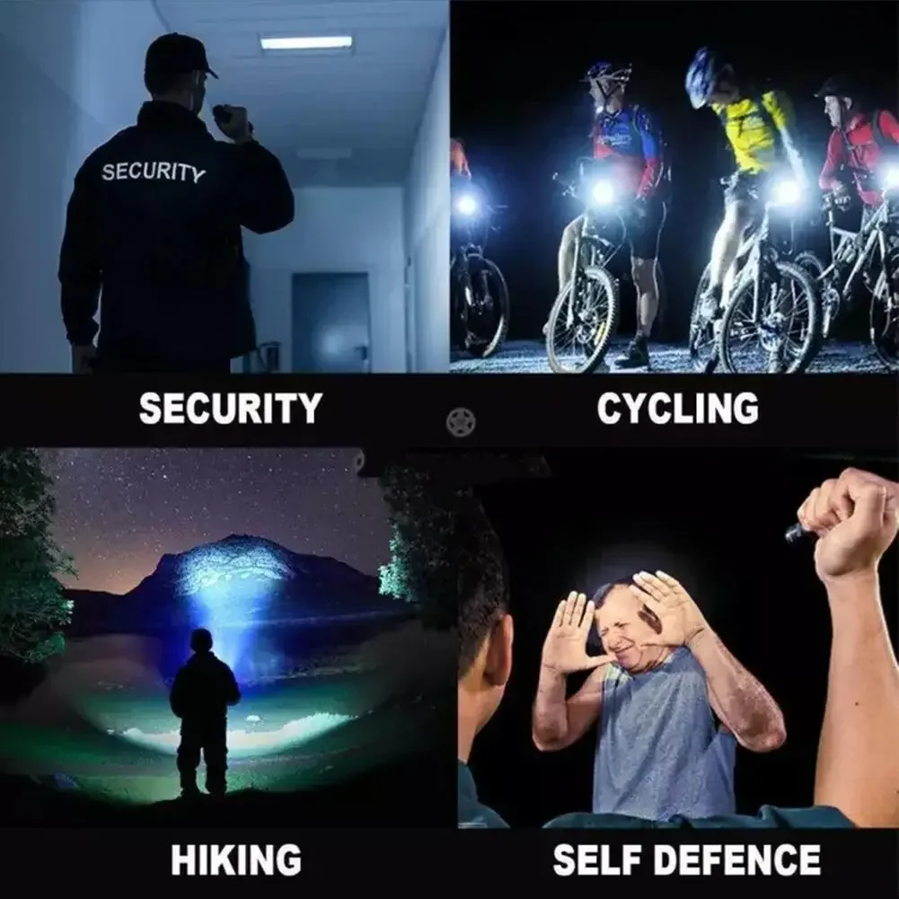 ELEMENTS GEAR Mini linterna LED retráctil XML T6, 1000LM, SK98, 5 modos, linterna retráctil con zoom - imagen 3