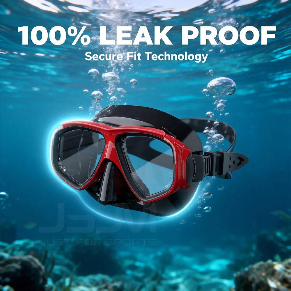 Máscara de buceo profesional JSJM – Pack snorkel panorámico adulto - imagen 3