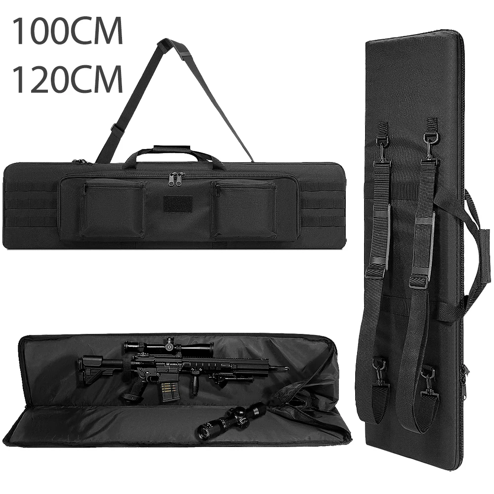 Bolsa para pistola de 100 y 120cm, funda para Rifle, mochila, bolso de transporte para pistola larga, mochila para Rifle de francotirador Airsoft, bolso de hombro para accesorios de caza