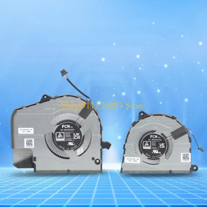 J1HC Reemplazo computadora portátil CPU GPU Refriamiento Ventilador laptop portátil Radiador tarjeta gráficos - imagen 5