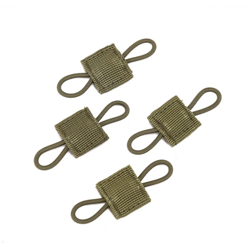 4 unids/set táctico MOLLE cinta elástica hebilla vinculante retenedor para antena PTT palo tubo cuerda correas hebilla soporte Clip - imagen 3