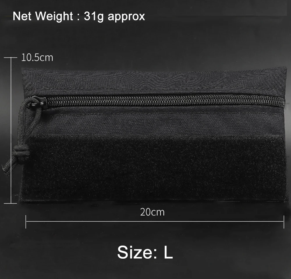 Bolsa Táctica Micro Candy - Comparación de tamaños S-M-L