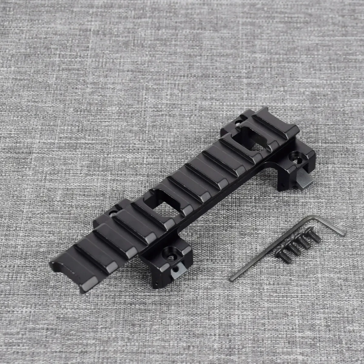 Metal táctico 8 ranuras HK SP5 MP5 GSG5 G3 HK53 Picatinny montaje en riel superior Base garra mira láser montaje para Huting Caza - imagen 2