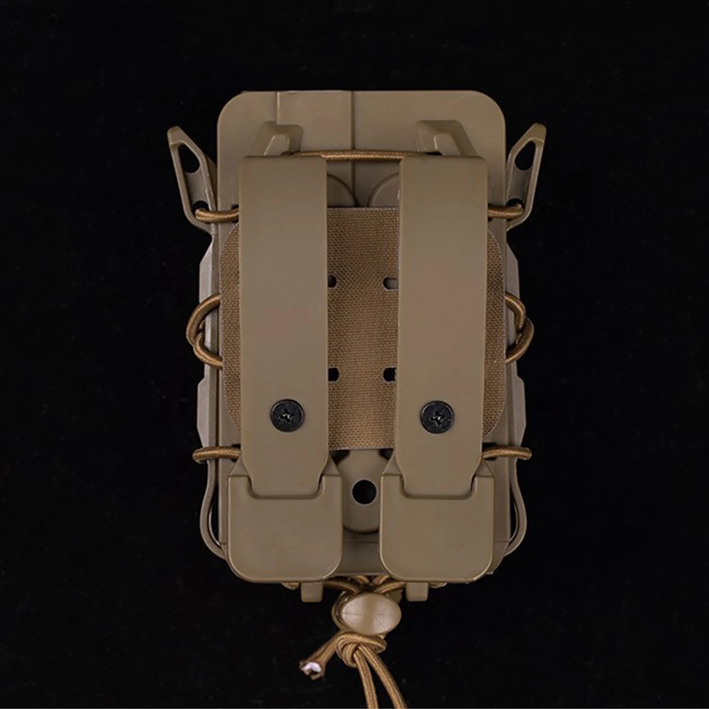Bolsa táctica para revistas todo terreno MOLLE liberación rápida 9mm/5,56, combinación de caza, tiro, Airsoft Mag, bolsa con soporte, equipo de cinturón - imagen 5