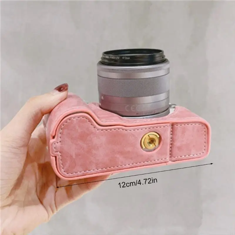 Funda para cámara de cuero PU – protege arañazos, manchas y polvo - imagen 3