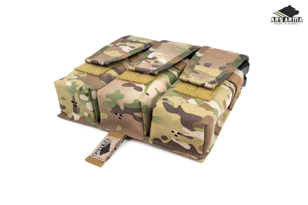 Bolsa táctica para revista Triple 7,62 AK, bolsa Mag para juego de guerra Airsoft para chaleco táctico - imagen 2