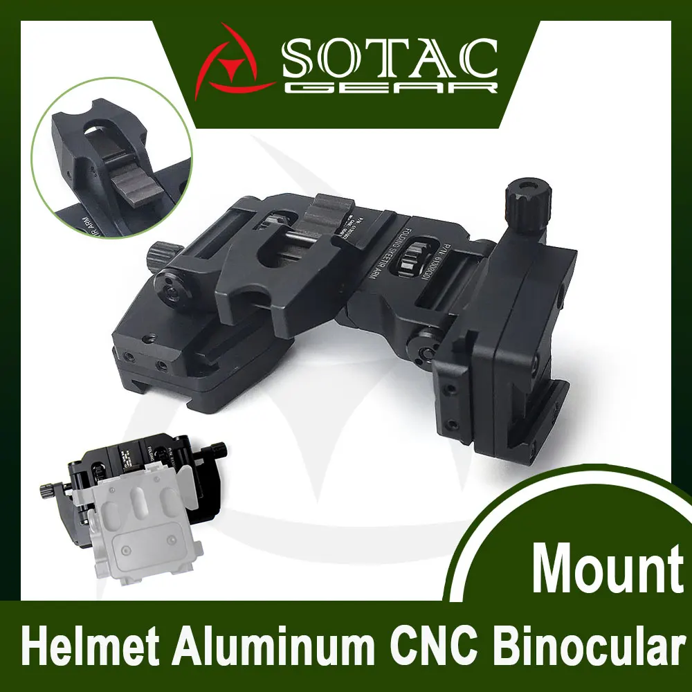 Soporte Binocular de instalación de casco SOTAC para montaje NVG01, accesorios adaptadores de puente de visión nocturna de Metal