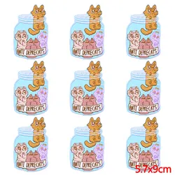 Parche bordado termoadhesivo animales de dibujos animados para ropa