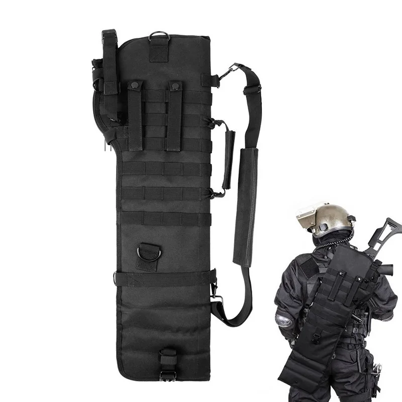 Táctico Airsoft pistola larga escopeta Rifle vaina bolsa Molle funda de hombro funda fundas de caza soporte bolsa de transporte mochila equipo - imagen 3