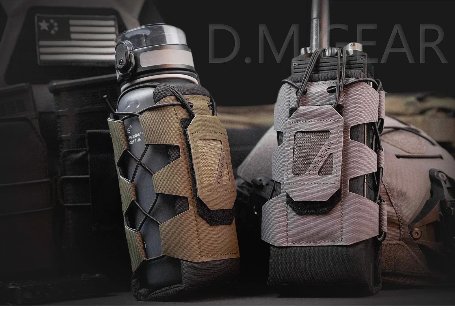 DMGear-Bolsa de camuflaje para botella de agua, walkie-talkie, bolsas molares, taza táctica multifunción - imagen 3