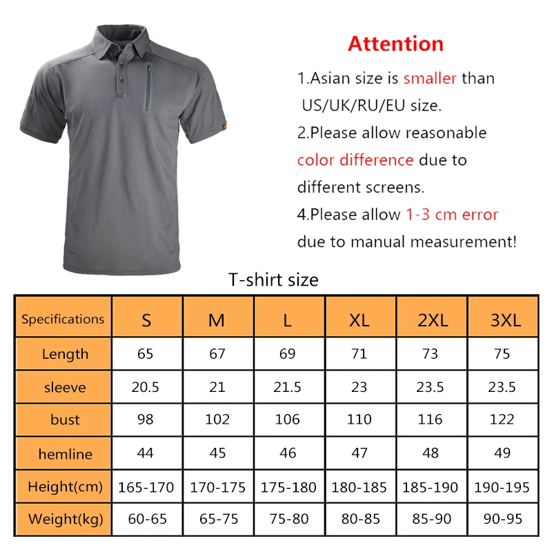 HAN WILD-Polo de manga corta para hombre, Camiseta deportiva para Golf, tenis, Camping, caza, senderismo, camiseta táctica con solapa - imagen 2