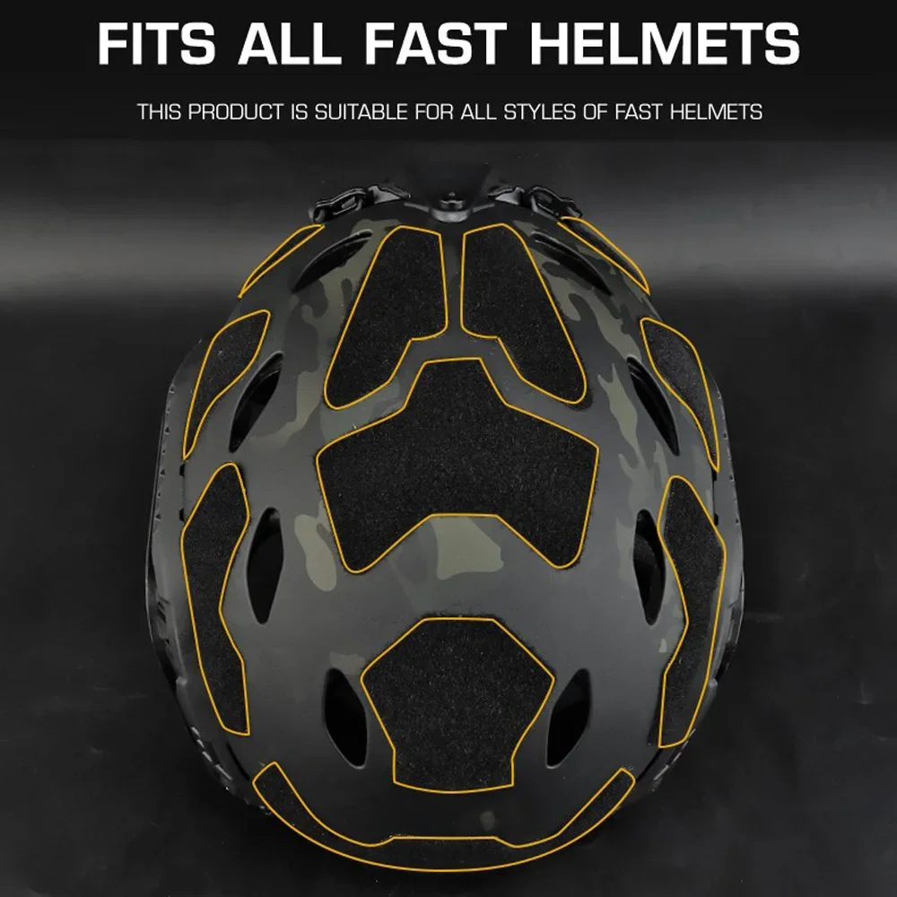 11 unids/set pegatina mágica para casco rápido, parches para casco rápido de corte súper alto, cierre de gancho y bucle, pegatina mágica adhesiva - imagen 5