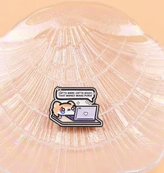 Pin esmaltado perro para solapa – Broche metálico decorativo