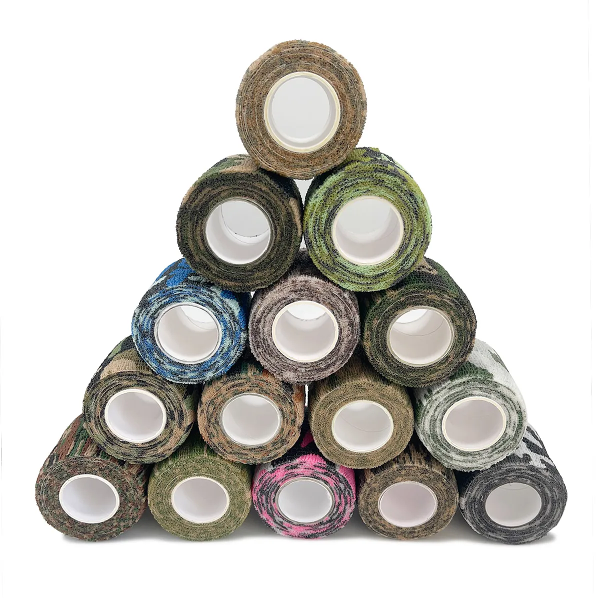 Cinta adhesiva de camuflaje para caza al aire libre, cinta de envoltura elástica resistente al agua, vendaje elástico autoadhesivo duradero - imagen 3