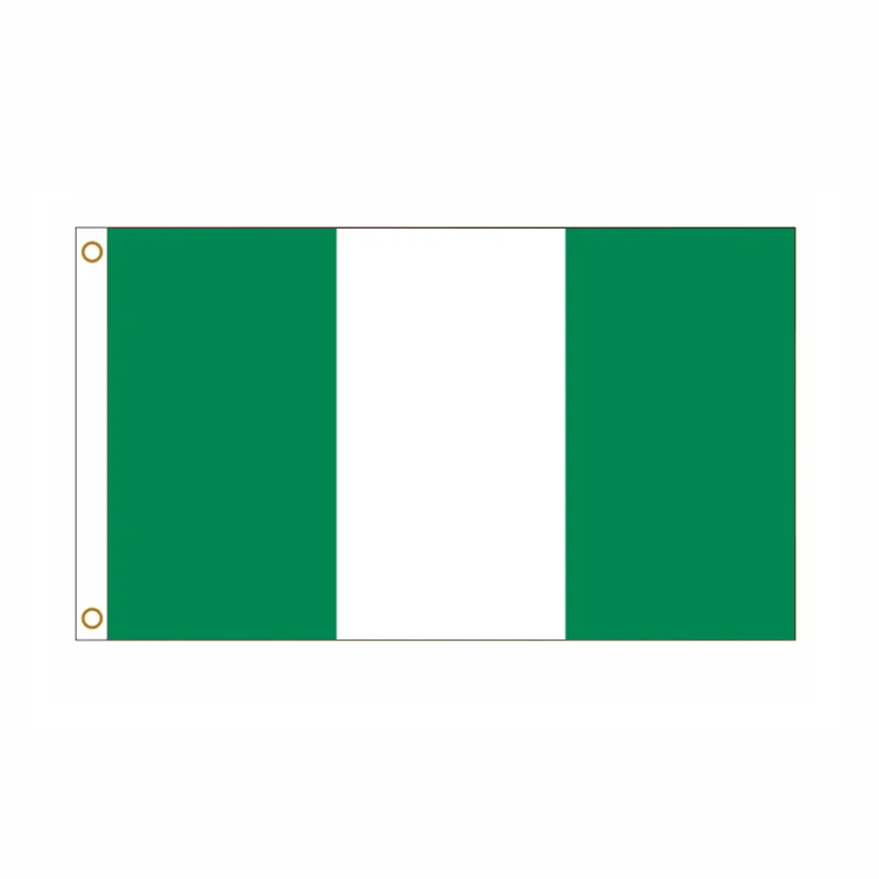 5 unids/lote bandera nacional de Nigeria 90x150cm bandera de Nigeria bandera nacional de la República Federal de Nigeria al por mayor - imagen 2