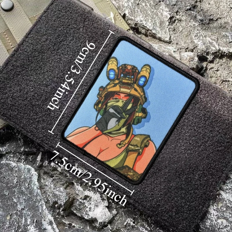 Parche de Chica de Anime, insignia de moral táctica, estampado militar, gancho y bucle, mochila, ropa, accesorios decorativos, pegatina, brazalete - imagen 4