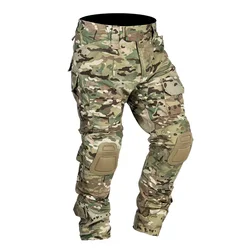 Pantalones tácticos Multicam ripstop con rodilleras – Caza y senderismo