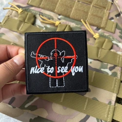 Parche moral francotirador con velcro – Cruz táctico para equipamiento