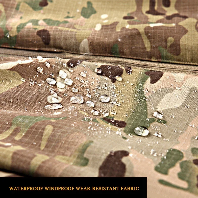 Chaqueta táctica de lana de caza de camuflaje de invierno impermeable cálido grueso rasguño chaqueta de caza multibolsillo militar al aire libre - imagen 3