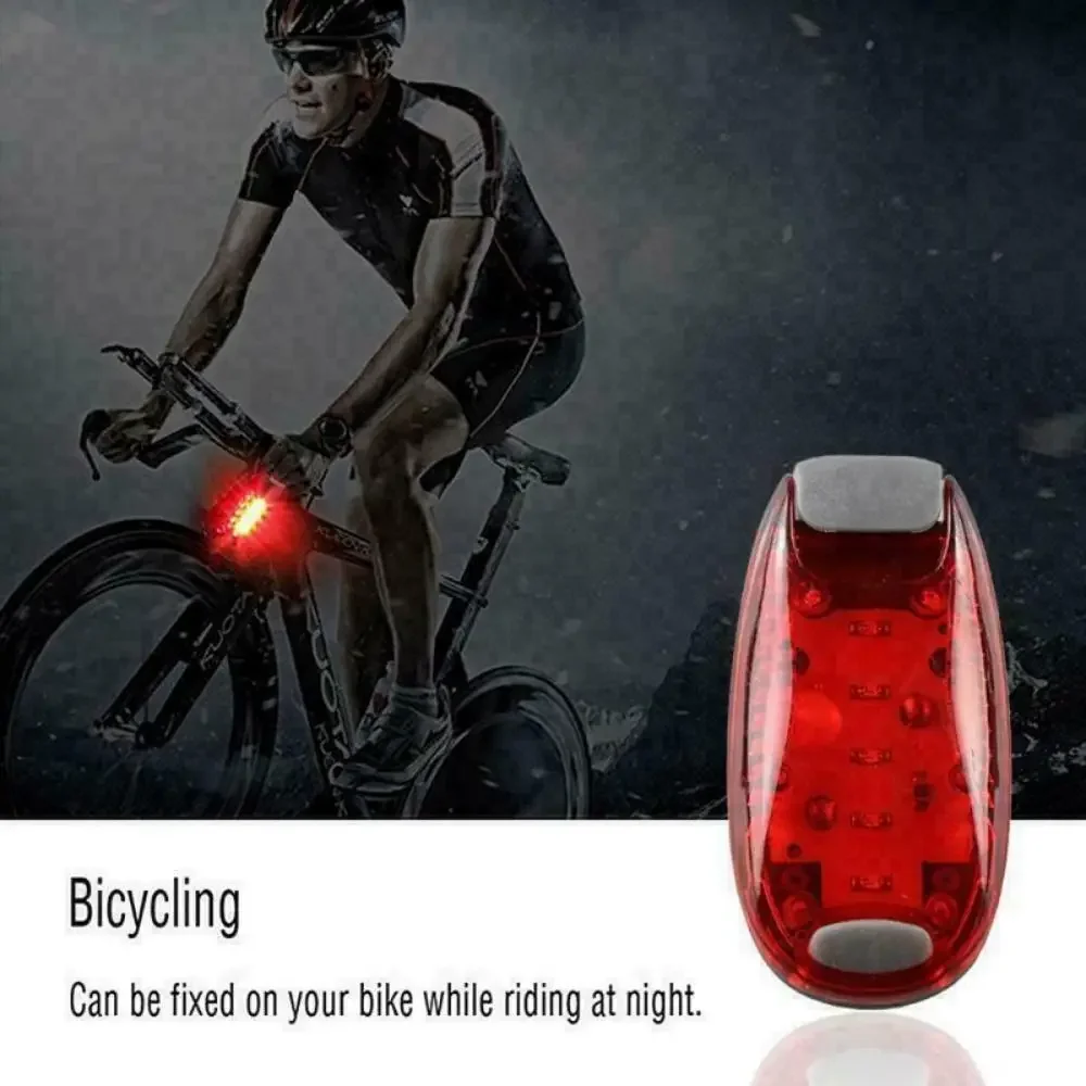 Luz LED reflectante de advertencia trasera para bicicleta, herramienta de seguridad de 2 piezas, linterna táctica de caza - imagen 3