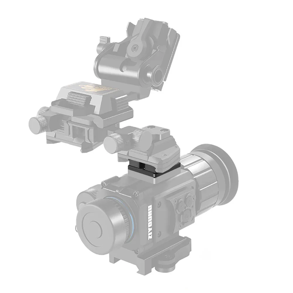 Hebilla de montaje adaptadora de soporte de puente de cola de milano de visión nocturna NVG de aluminio táctico para NVG10 NVG18AN/PVS15A PVS18 PVS31 RNVG - imagen 5