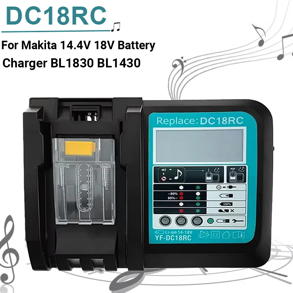 Makita DC18RC cargador recargable baterías Li-ion 14.4/18V - imagen 5