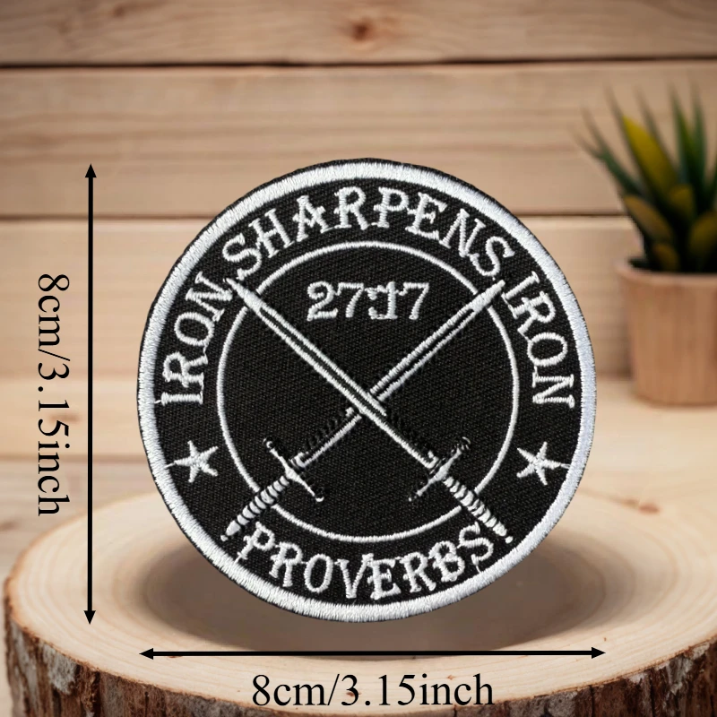 27:17 Parche bordado de la Biblia chaleco táctico sombreros con gancho y bucle insignia de moral mochila pegatinas decorativas parches para brazalete para ropa - imagen 3