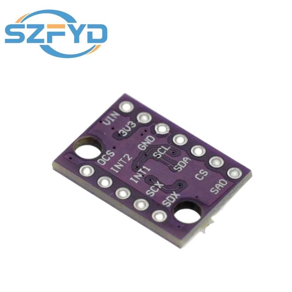 BMI160 GY-BMI160 6DOF Módulo de sensor de acelerómetro de gravedad giroscópico de velocidad de 6 ejes Protocolo de comunicación IIC I2C SPI 3-5V - imagen 4